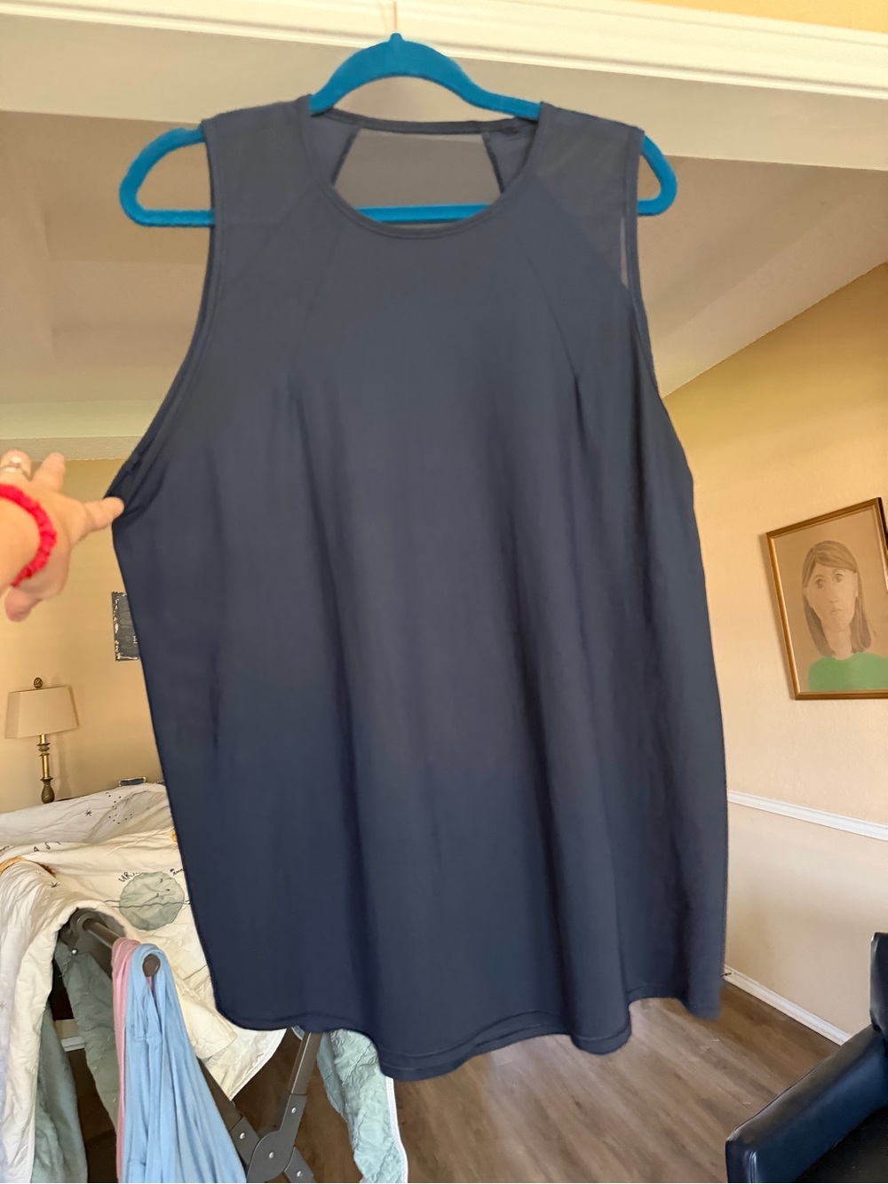 VGUC Lululemon sculpt tank true navy size 12 activewear top workout women